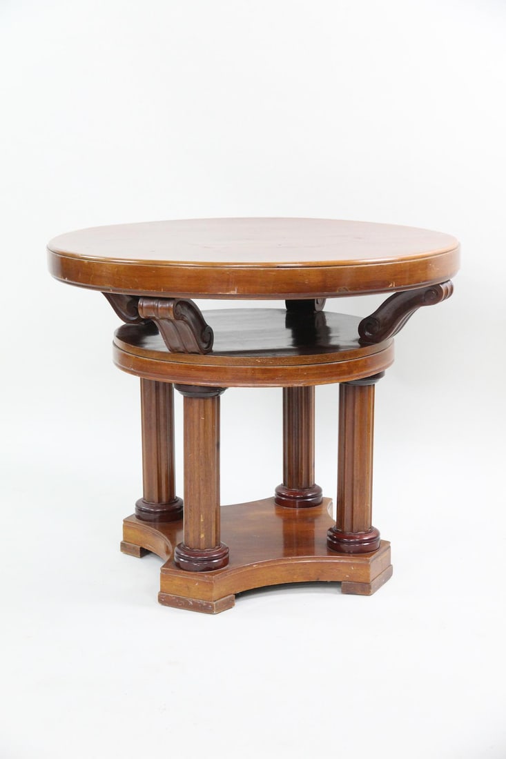 Swedish Neoclassical Wooden Center Table (1 of 11)