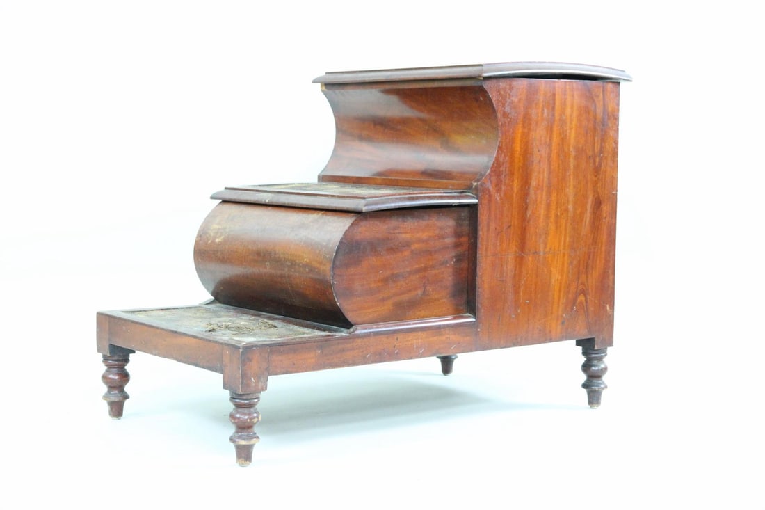 English Mahogany Library Steps (1 of 16)