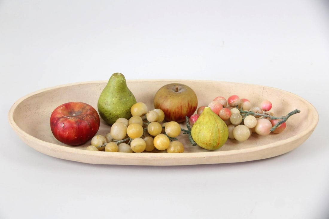 Set of 6 Stone Fruit in Ceramic Dish (1 of 9)