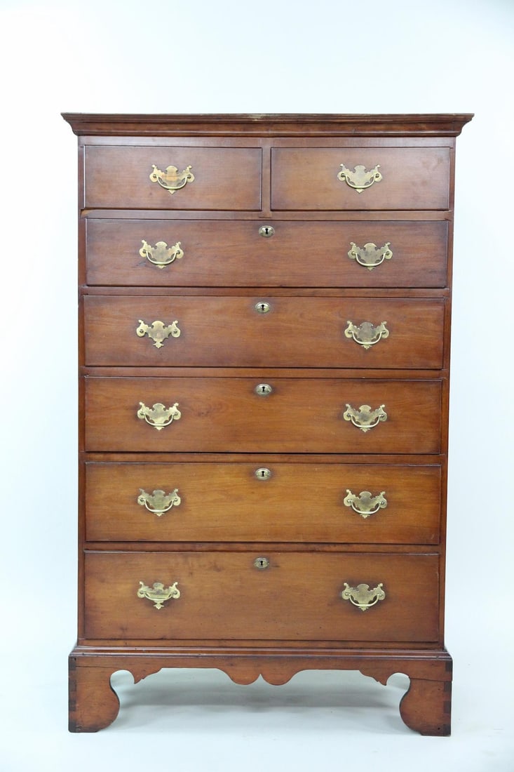 George II Mahogany Tall Chest of Drawers (1 of 16)
