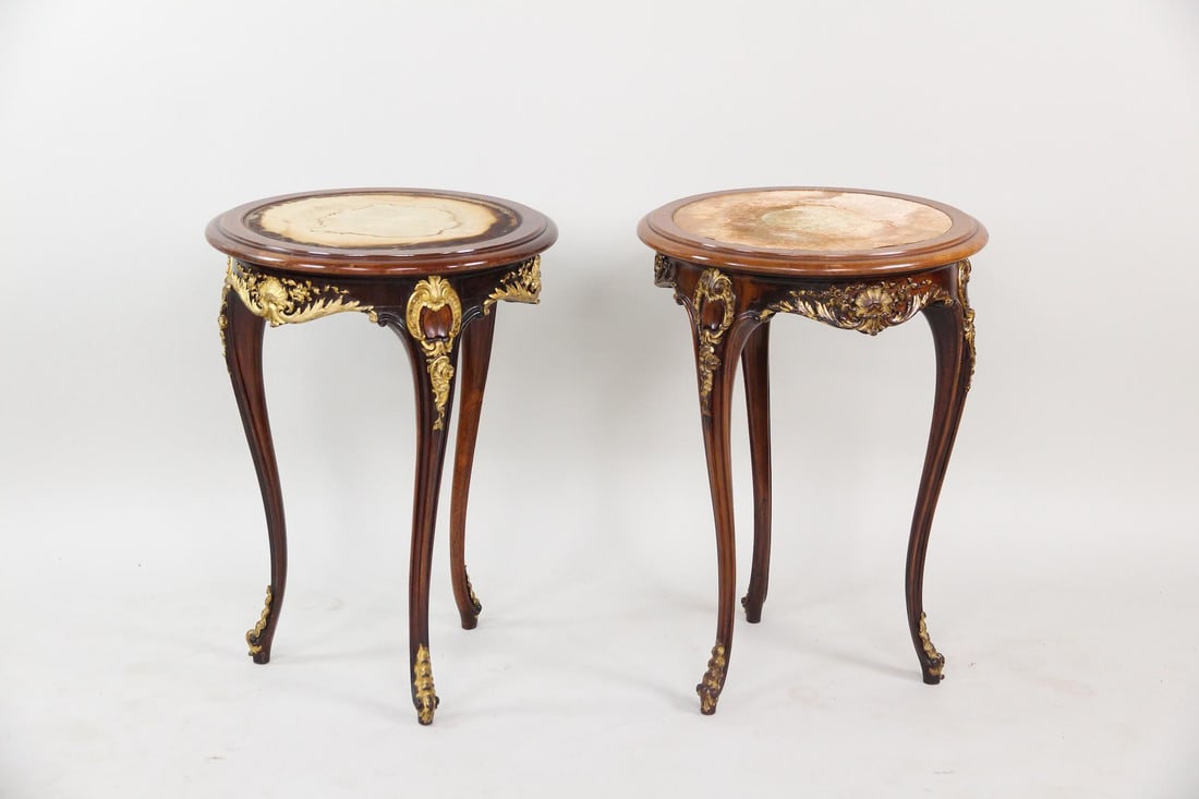 Louis XV Style Gilt Bronze-Mounted Circular Tables (1 of 12)