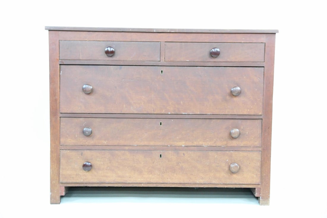 Primitive Country Wooden Dresser, 5-Drawer (1 of 15)