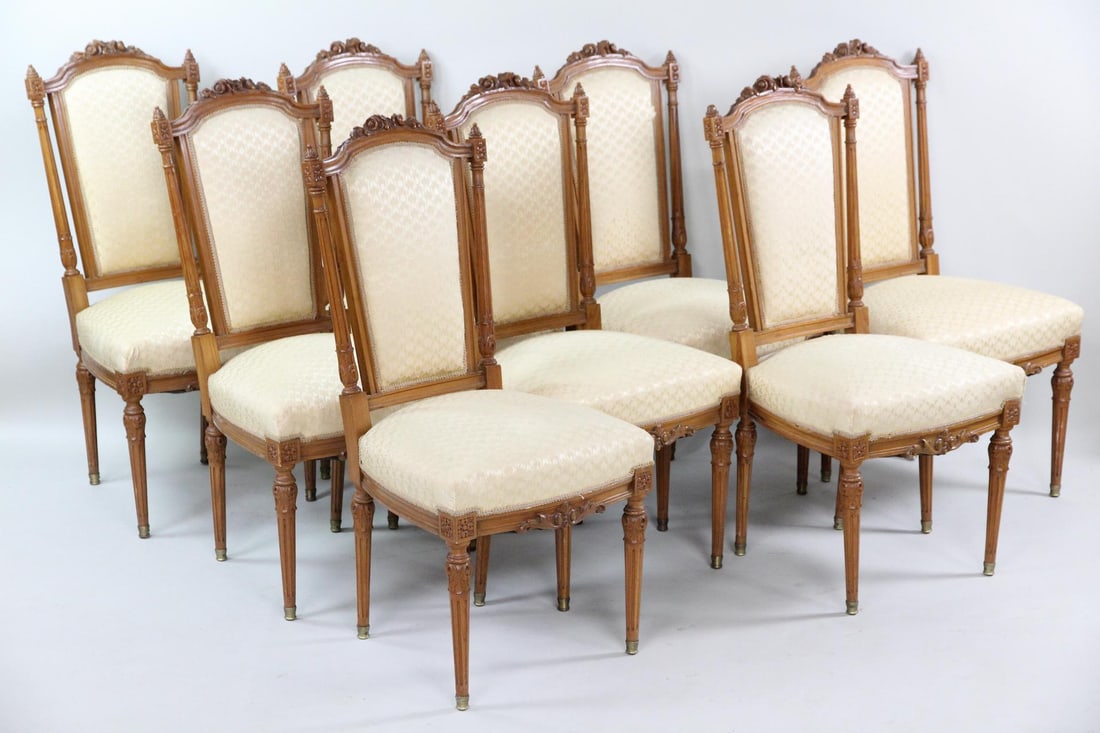 Set of 8 French Louis XVI Dining Chairs (1 of 20)