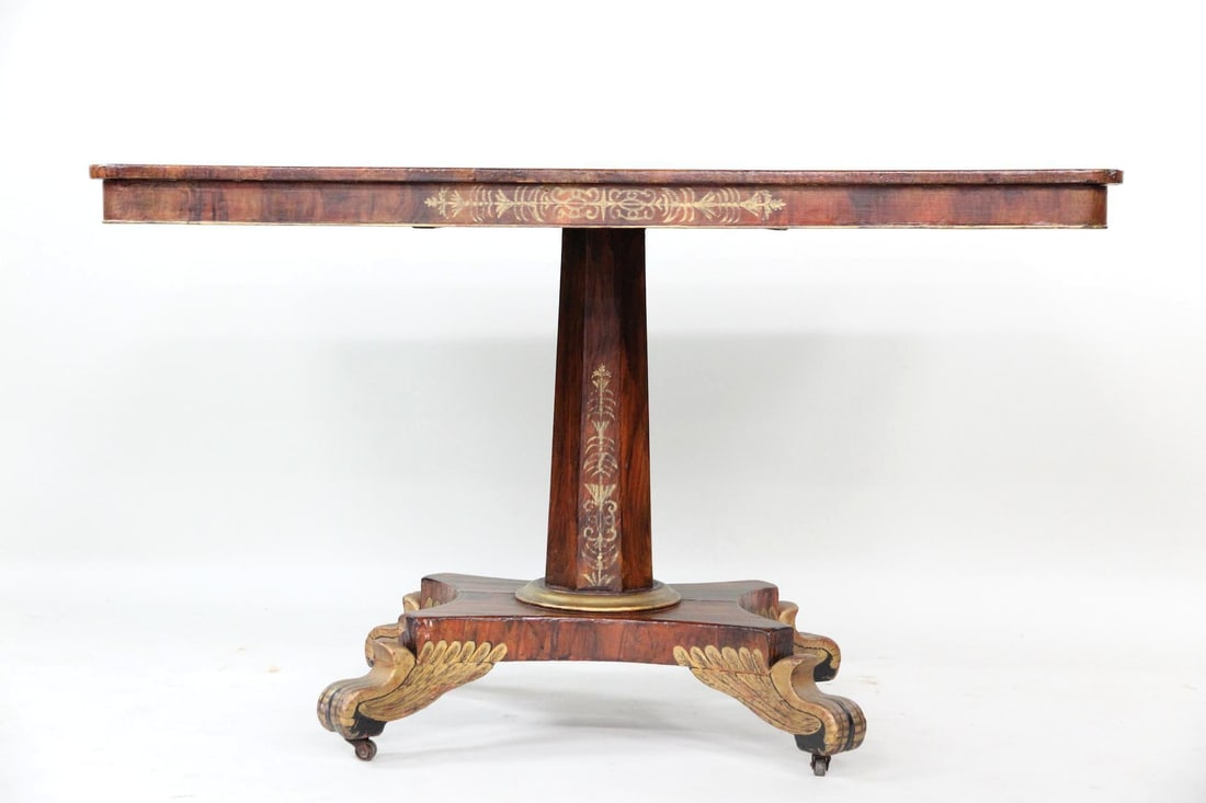 Gold Gilt Decorated Empire Tilt-top Breakfast Table (1 of 20)