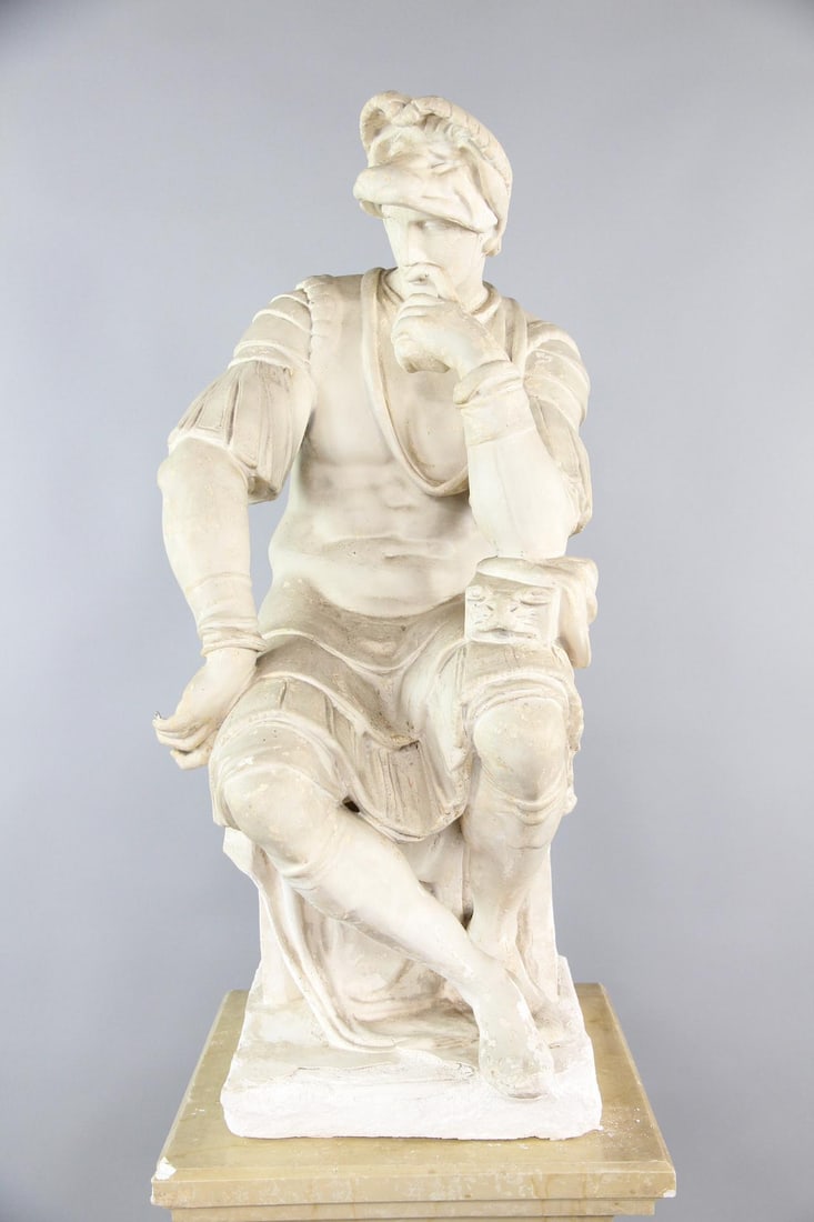 19th C. Daprato Studios Plaster Sculpture Lorenzo de Medici, Michelangelo (1 of 11)