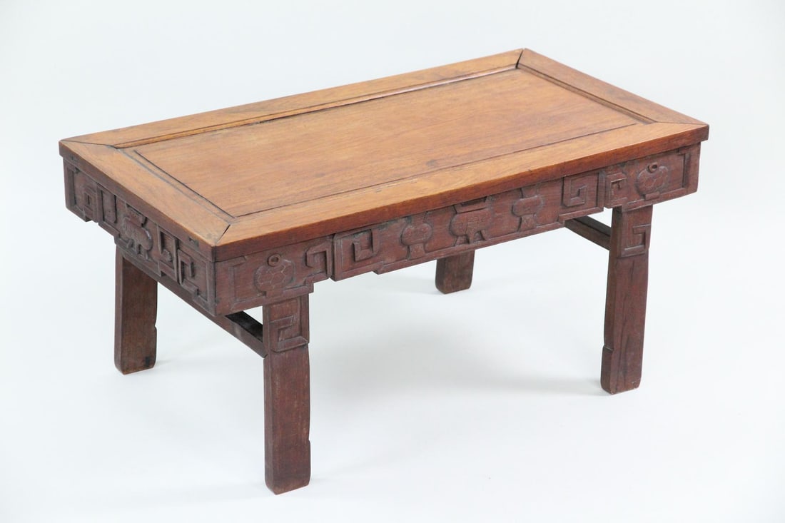 Chinese Carved Wood Altar Coffee Table (1 of 14)