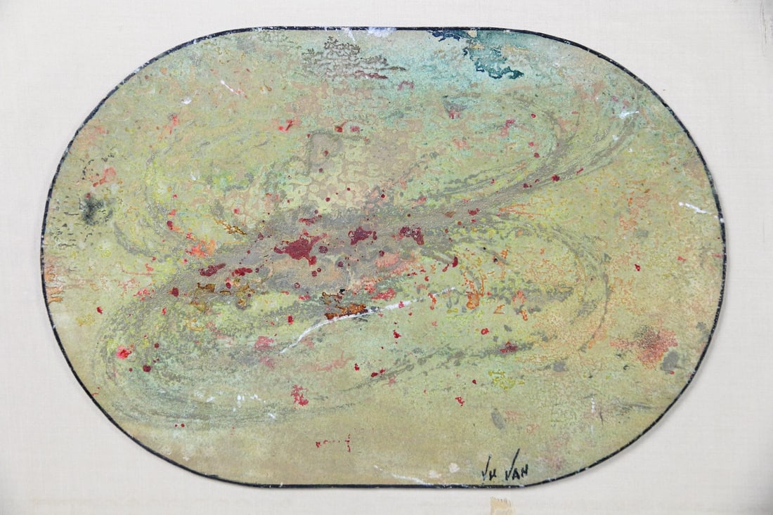 Vu Van Abstract Lacquer Painting - 2