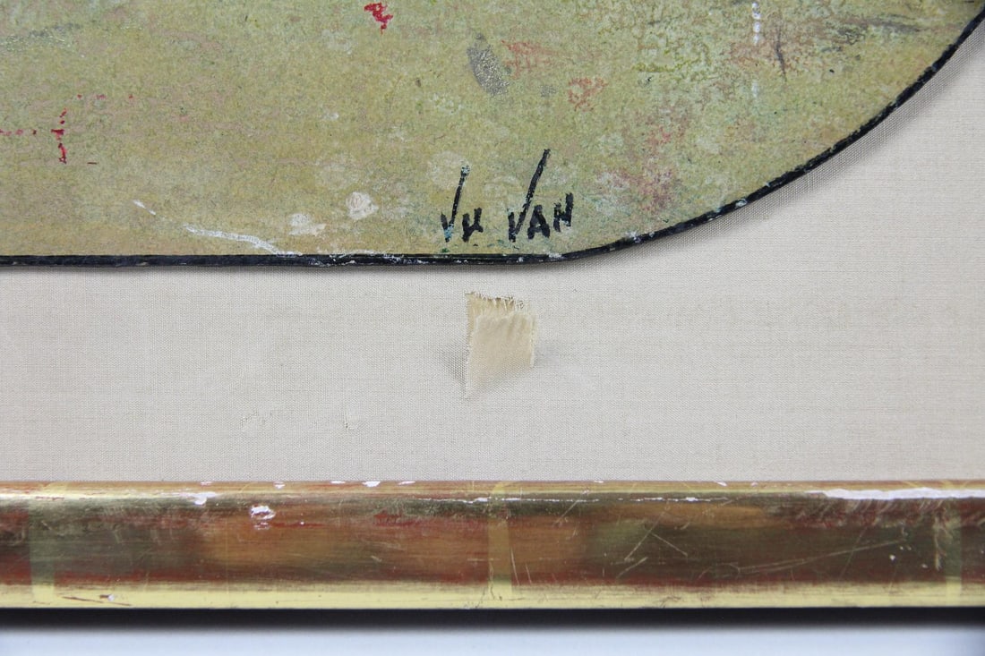Vu Van Abstract Lacquer Painting - 3