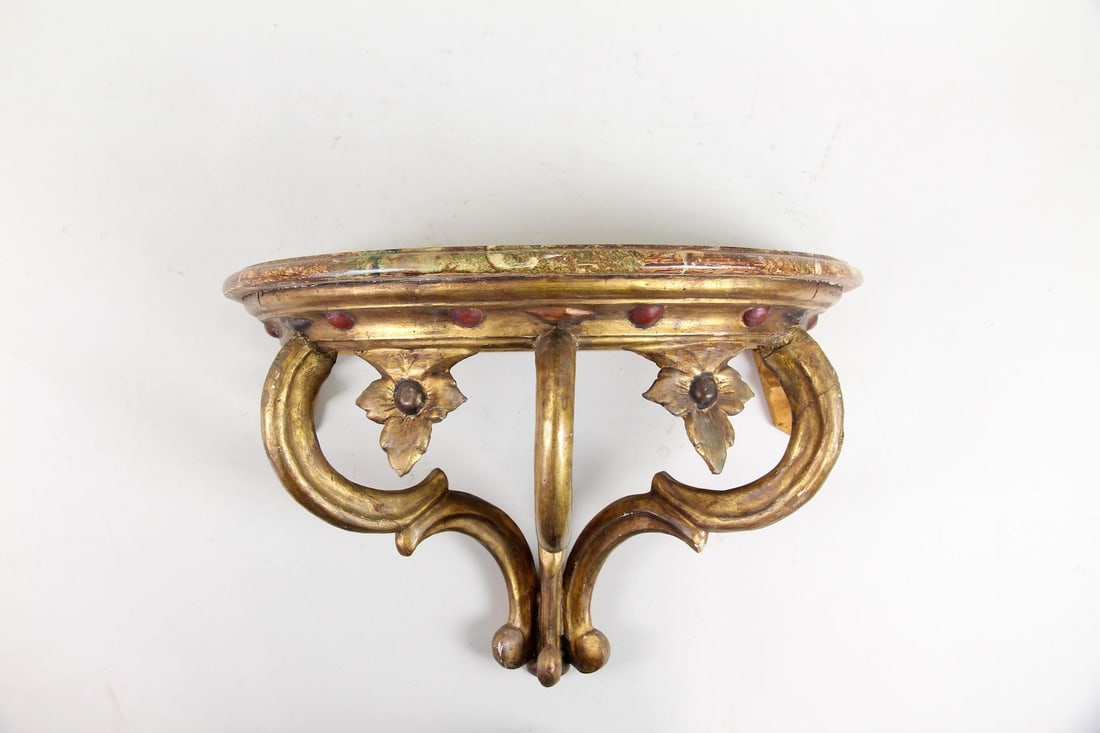 Italianate Wall Bracket Shelf, Giltwood (1 of 8)