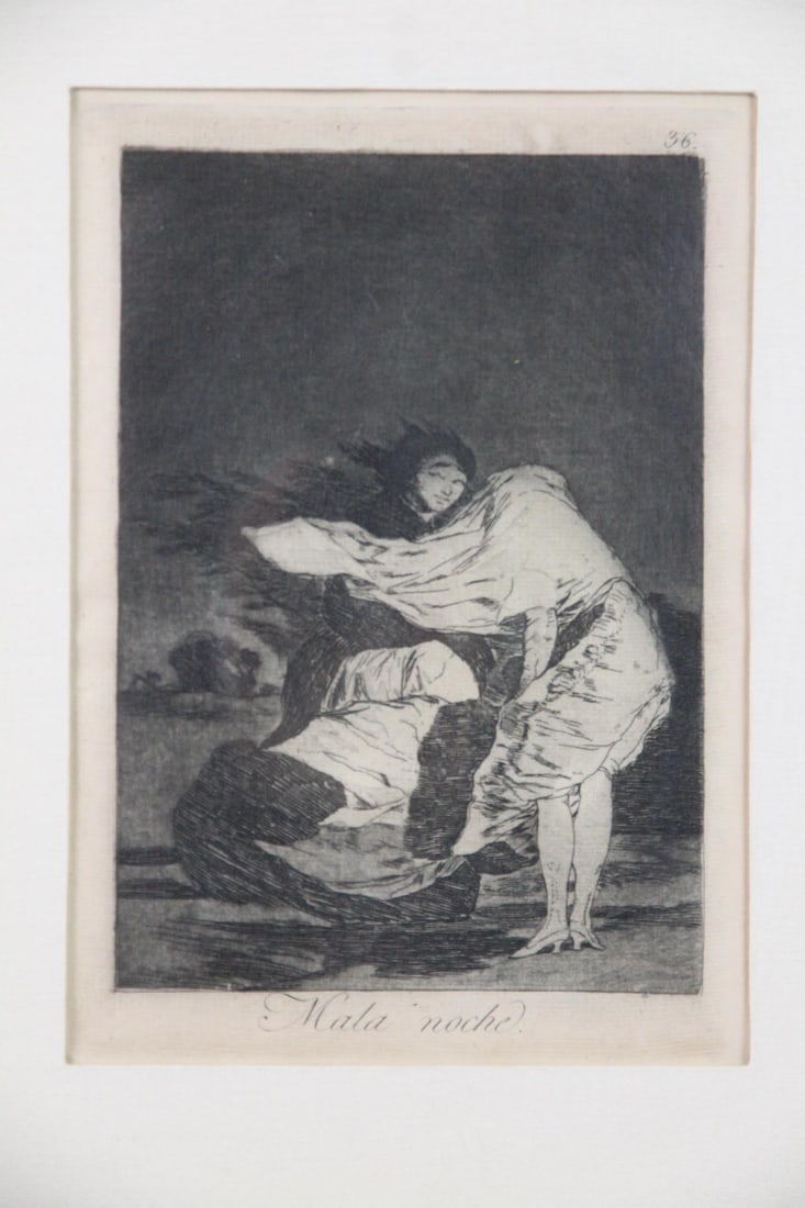 Francisco Goya Los Caprichos Aquatint "Mala Roche" (1 of 12)