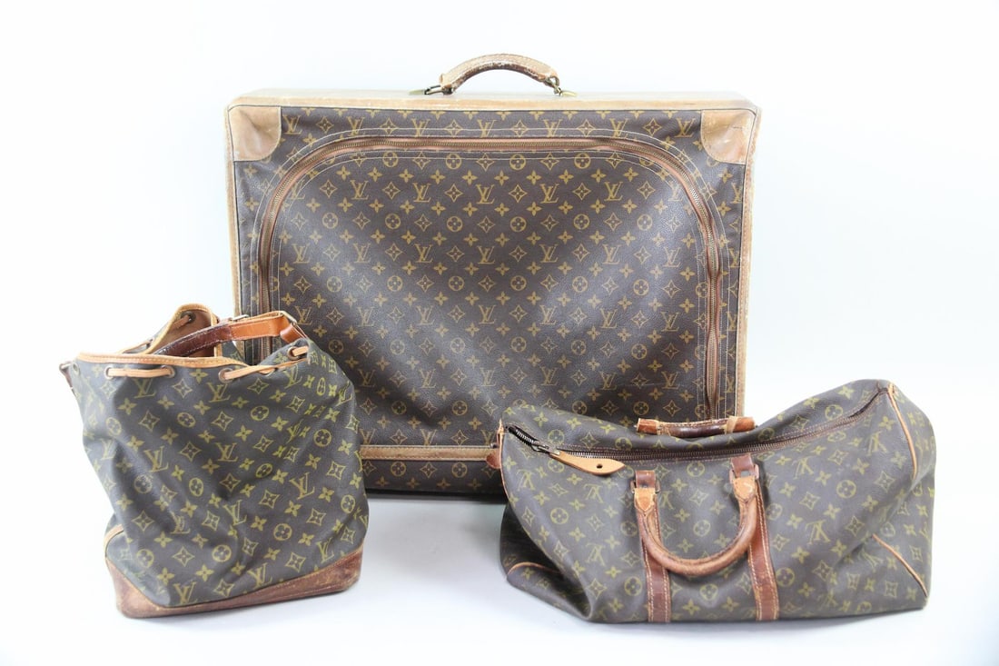 Set of 3 Louis Vuitton Monogram Pullman Luggage, Duffel & Bucket (1 of 18)