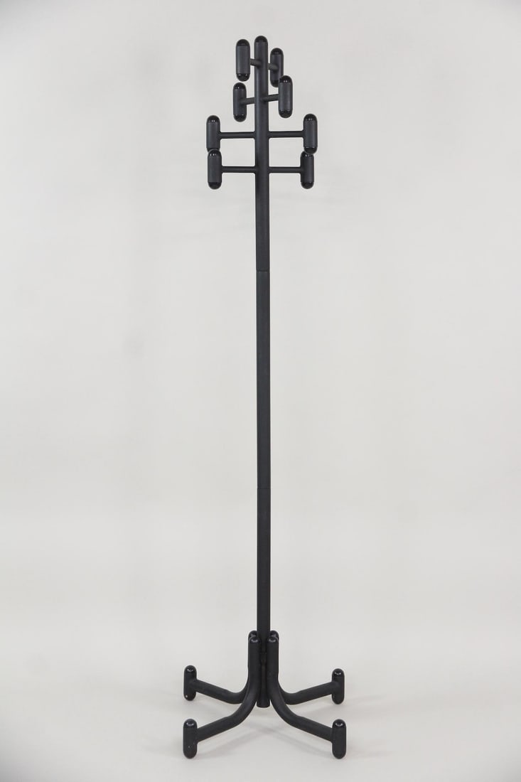 Postmodern Black Metal Coat Stand (1 of 8)