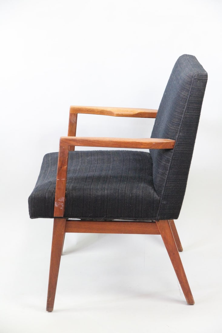 Mid-Century Modern Armchair with Black Upholstery (1 of 17)