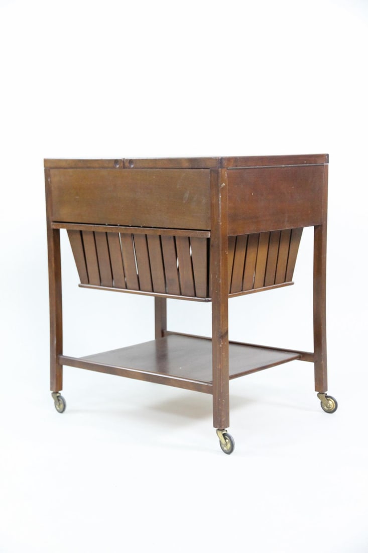 Danish Modern Sewing Cart Table, Borge Mogensen (1 of 16)
