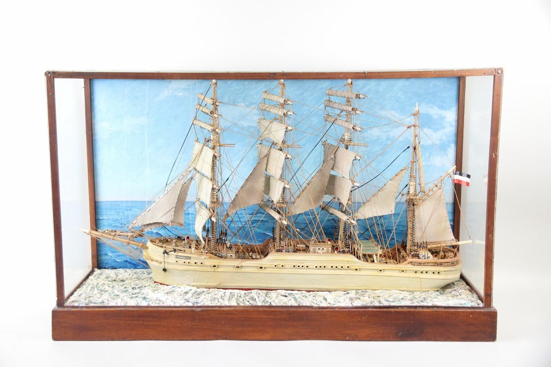 Passat Sailing Ship Model in Display Case (1 of 13)