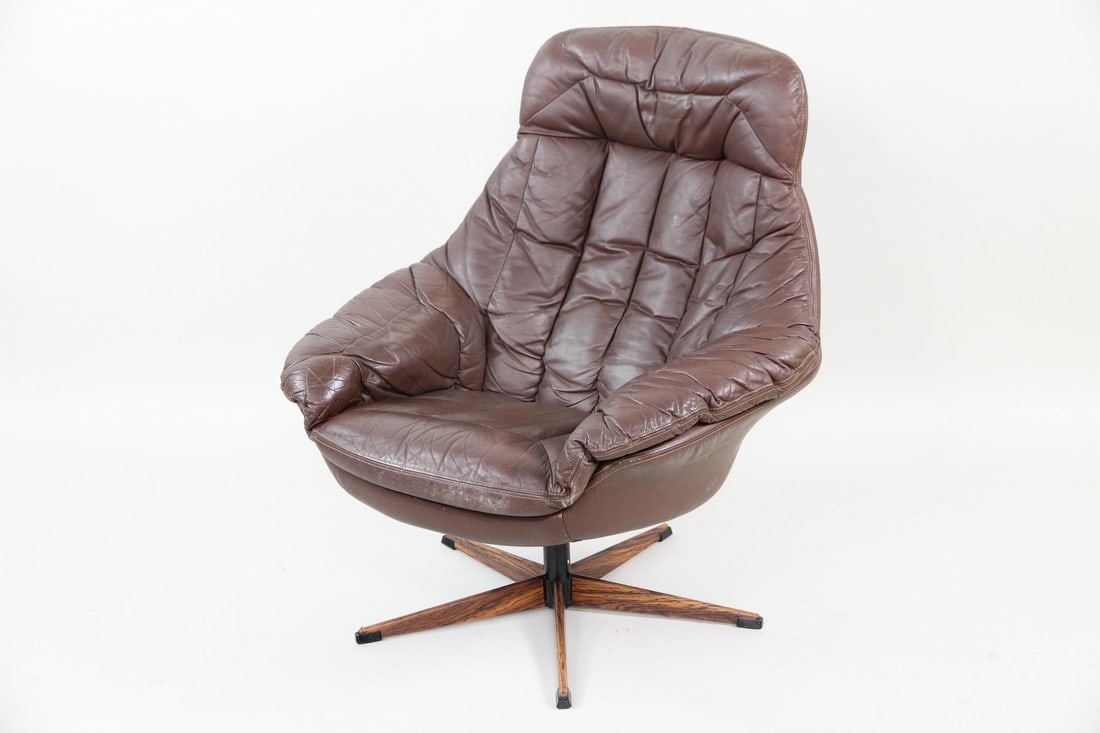 Henry W. Klein for Bramin Leather Lounge Chair (1 of 14)