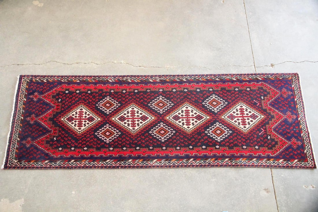 Persian Bidjar Style Wool Runner Rug, 9 Ft (1 of 9)