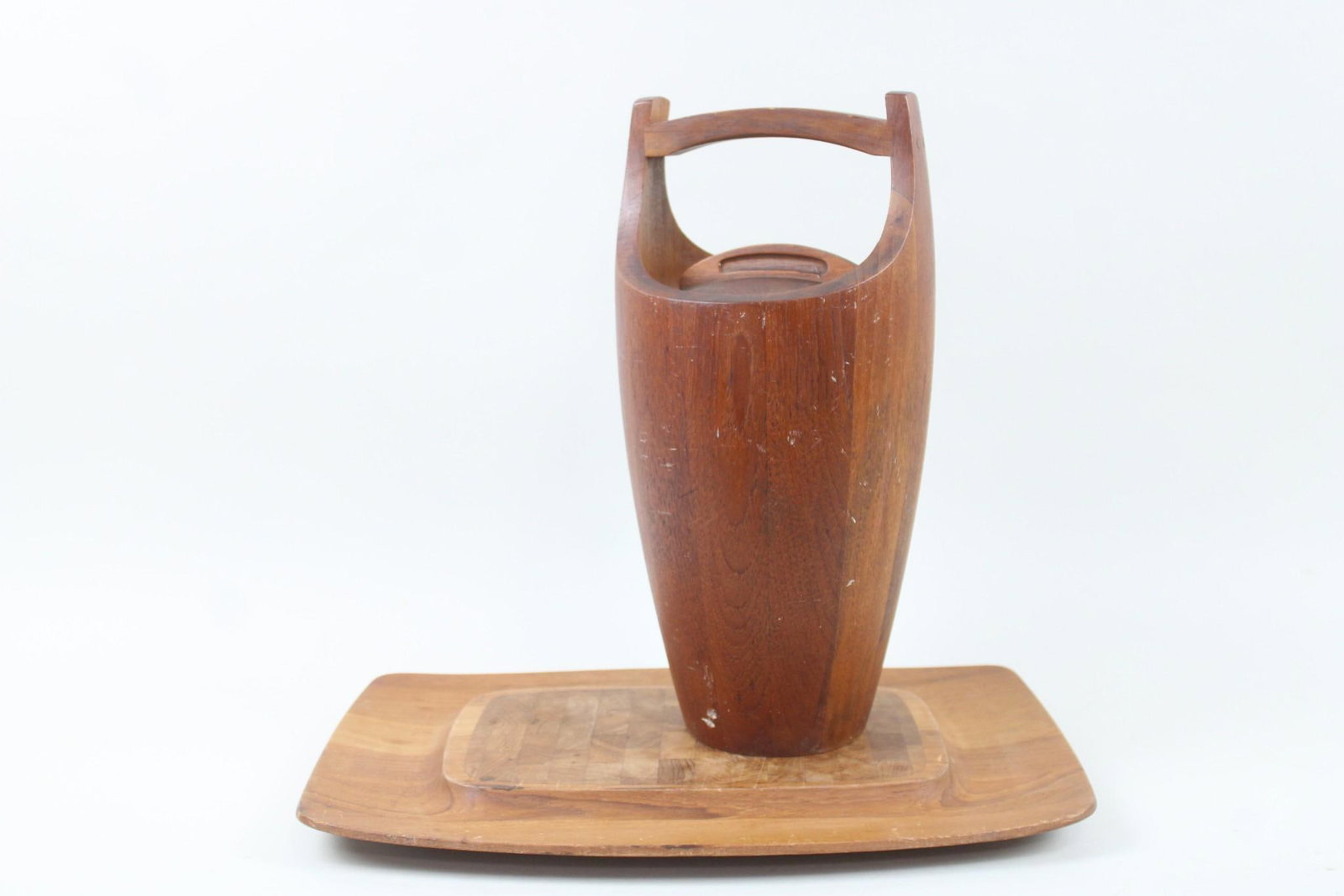 Jens Quistgaard for Dansk Teak Charcuterie Board & Ice Bucket (1 of 14)