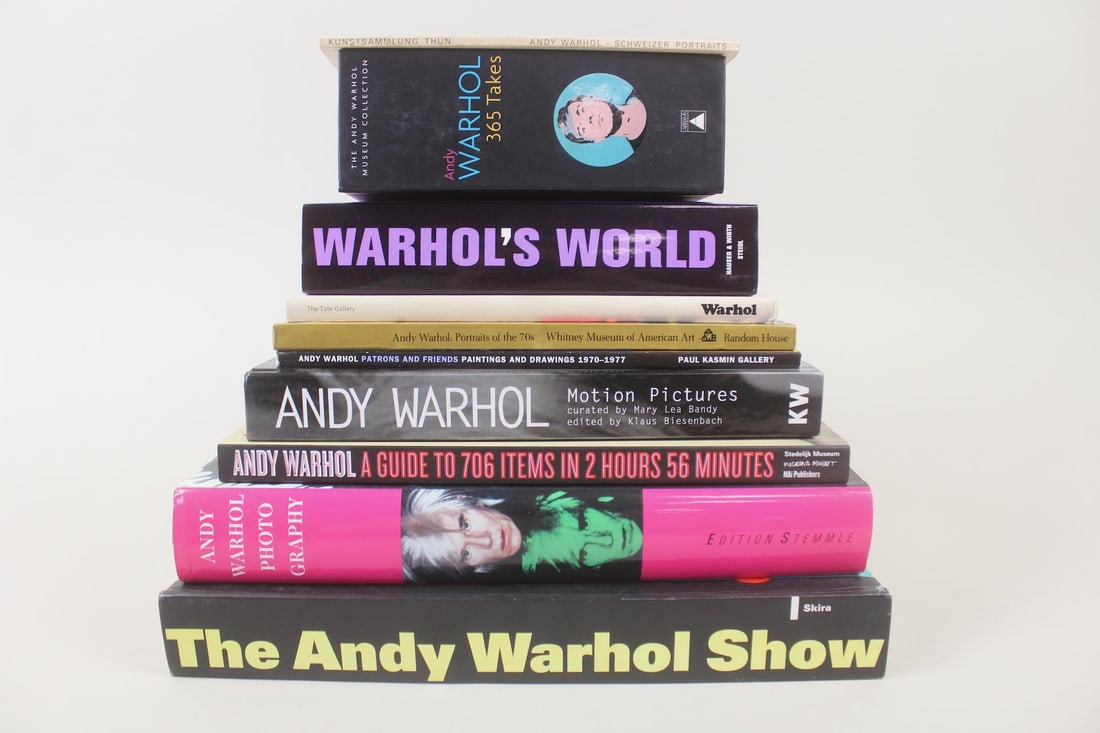 Lot of 10 Andy Warhol Related Books, Photography, Art & Films (1 of 13)