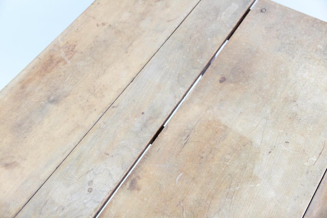 Primitive Drop-Leaf Wooden Table - 8