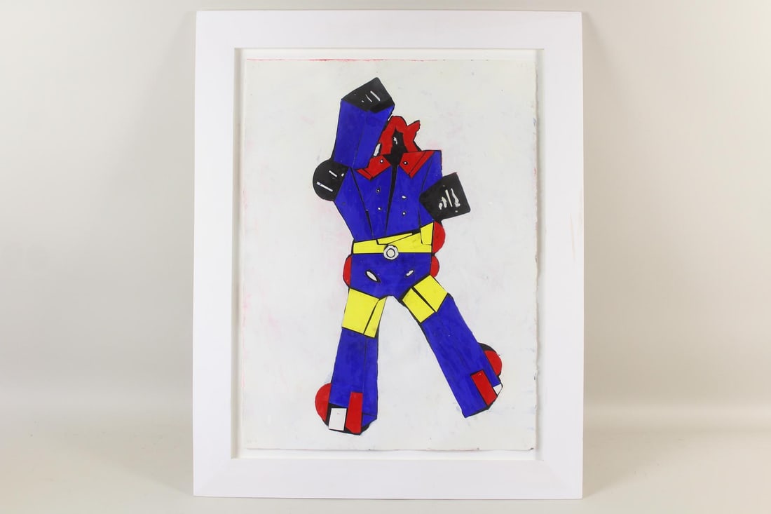 Jacob Williams Contemporary Mixed Media Painting, Transformer Robot (1 of 7)