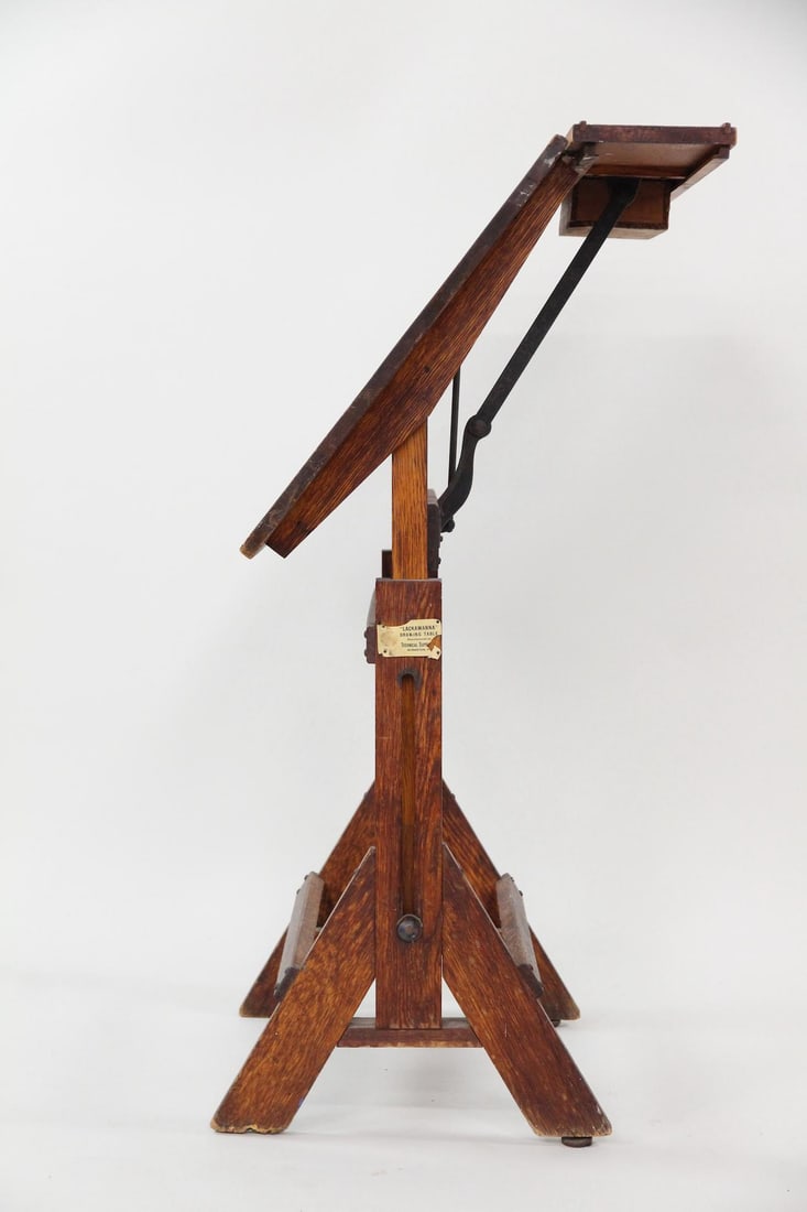 Lackawanna Oak Drafting Table - 2