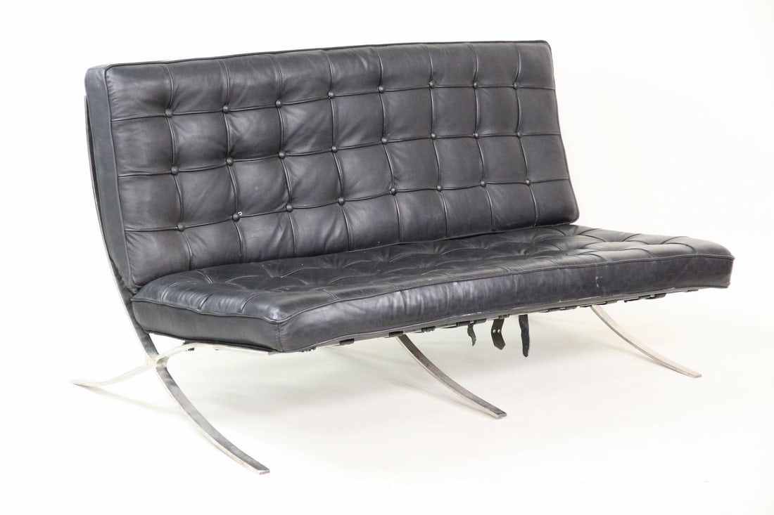 2-Seater Sofa, Mies Van Der Rohe Barcelona Style (1 of 8)