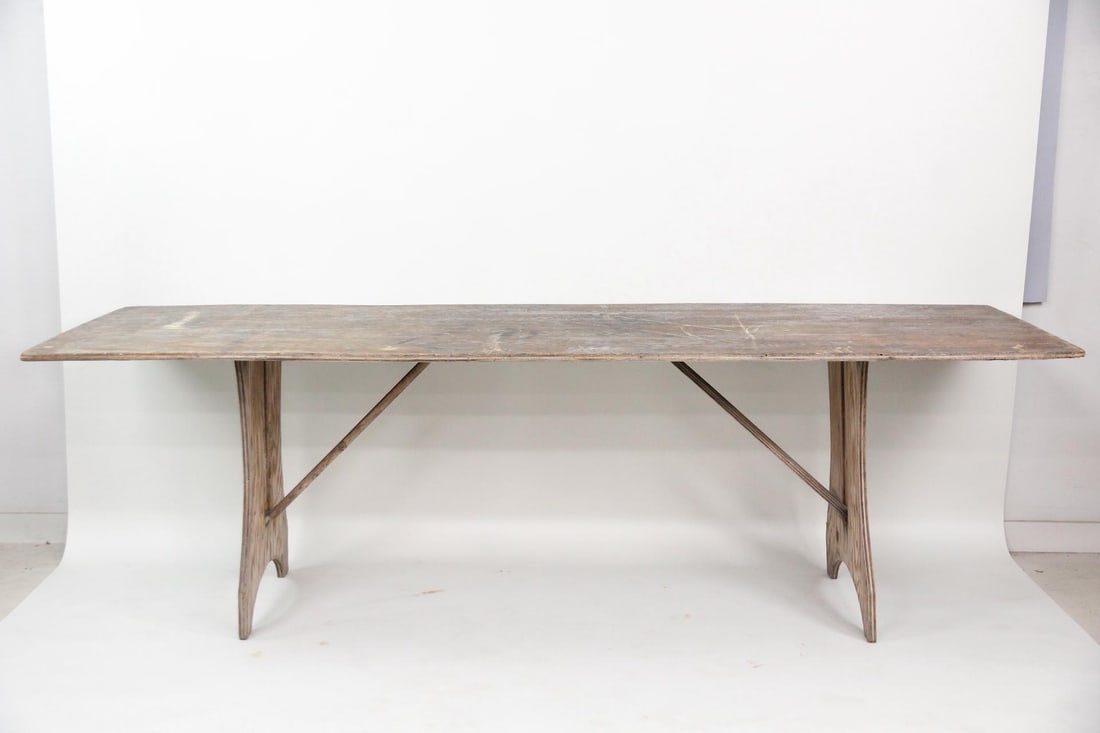Industrial Folding Make-do Plywood Farm Table (1 of 9)