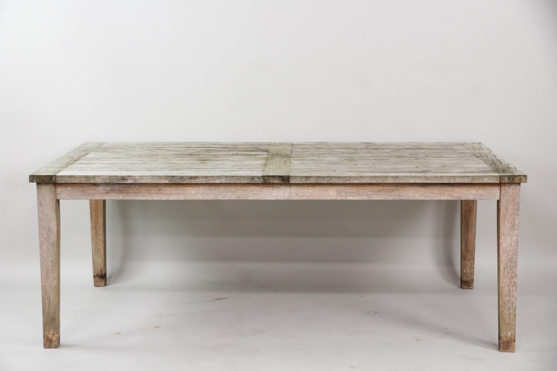 Weathered Teak Outdoor Dining Table (1 of 8)