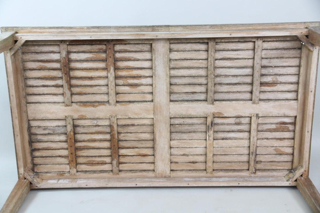Weathered Teak Outdoor Dining Table - 8