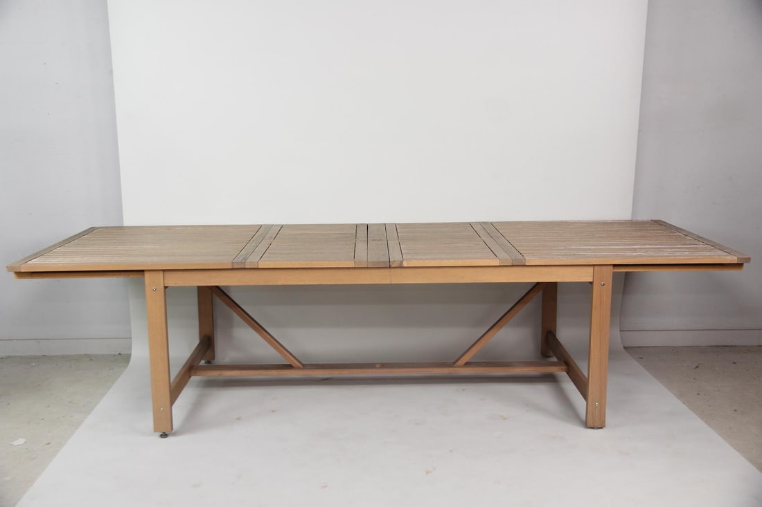 Teak Outdoor Patio Extendable Table - 2