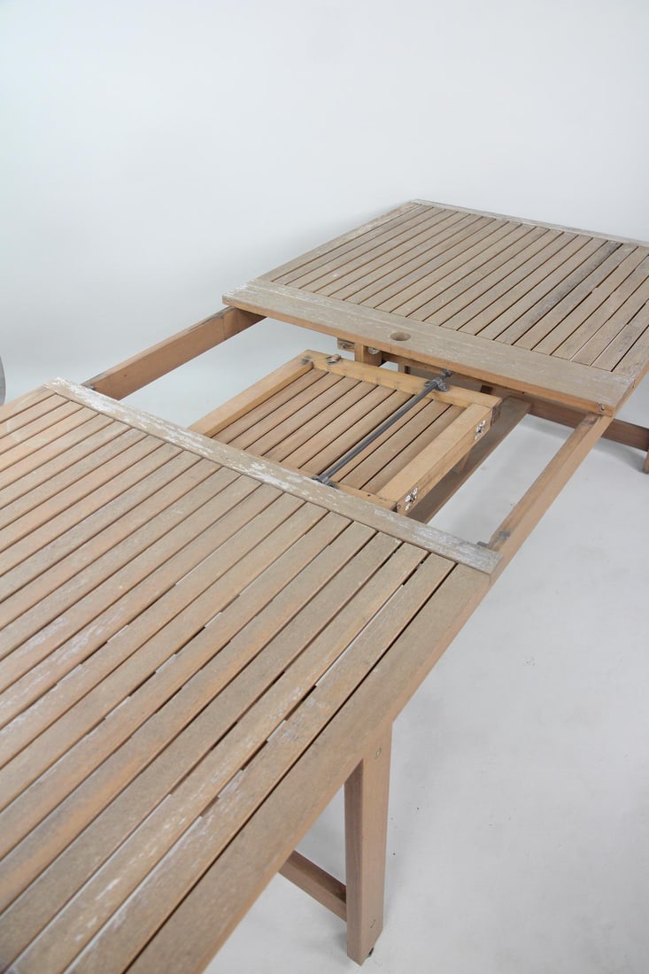 Teak Outdoor Patio Extendable Table - 4