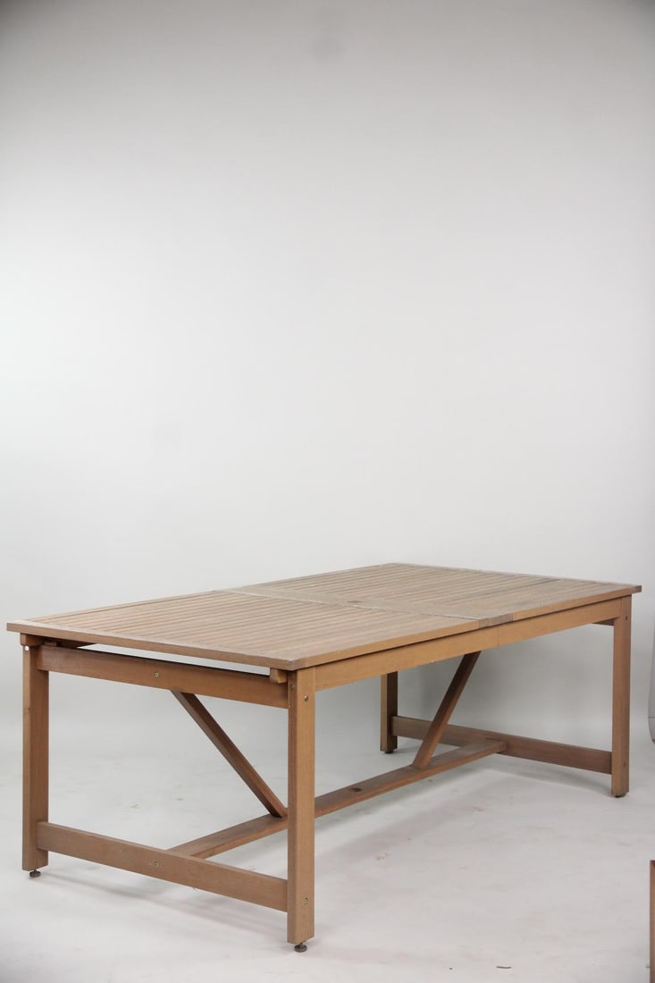 Teak Outdoor Patio Extendable Table - 6
