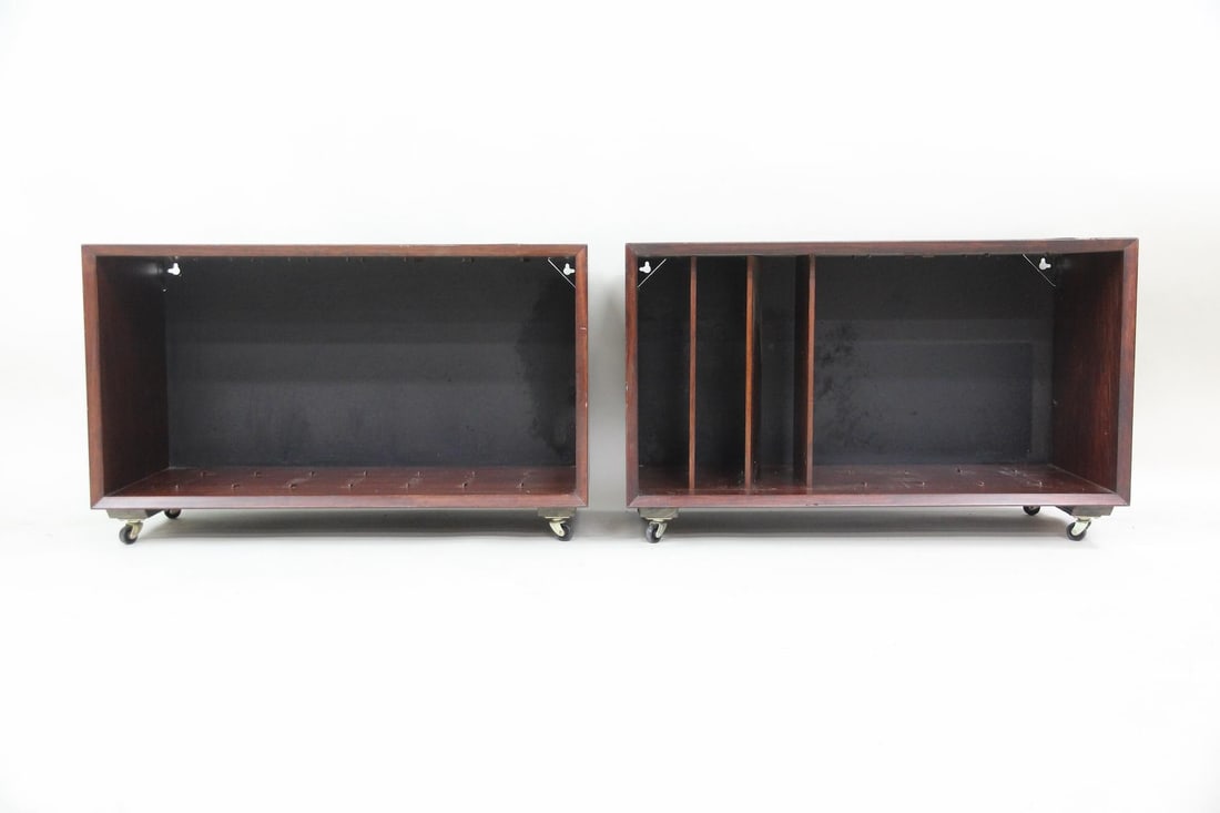 Pair of Danish Modern Rosewood Record Storage Cabinets (1 of 12)