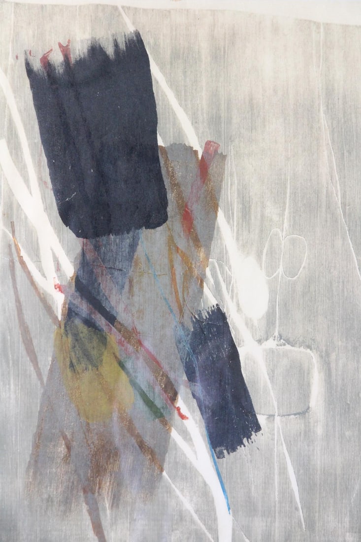 Jack Sonenberg, "Sounding IV" Framed Abstract Expressionist Print, Signed - 2