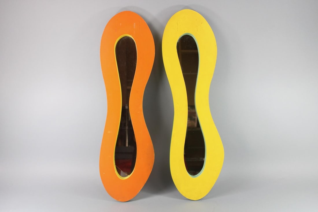 Pair of Postmodern Sofia Udden Organic Mirrors (1 of 11)