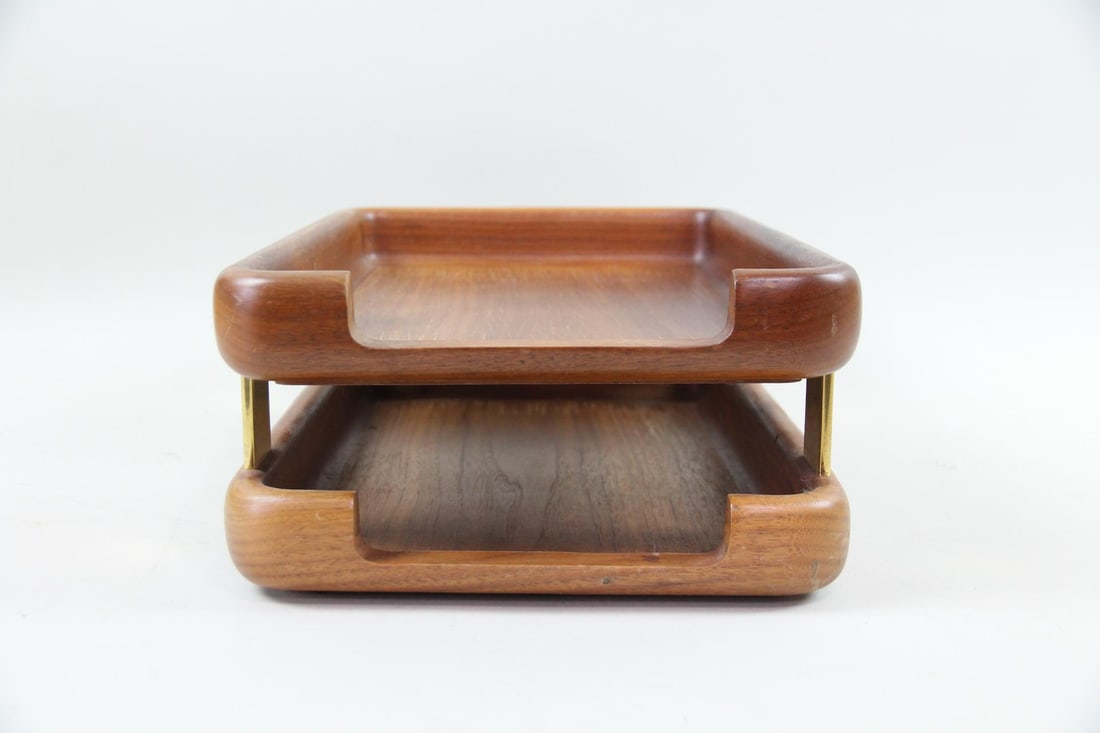 Eldon Woodline 6500 Double Letter Desk Tray, Desk Organizer (1 of 9)