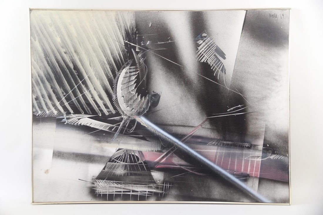Philipp Weichberger Abstract Oil Painting, "Spacial Interference" (1 of 12)
