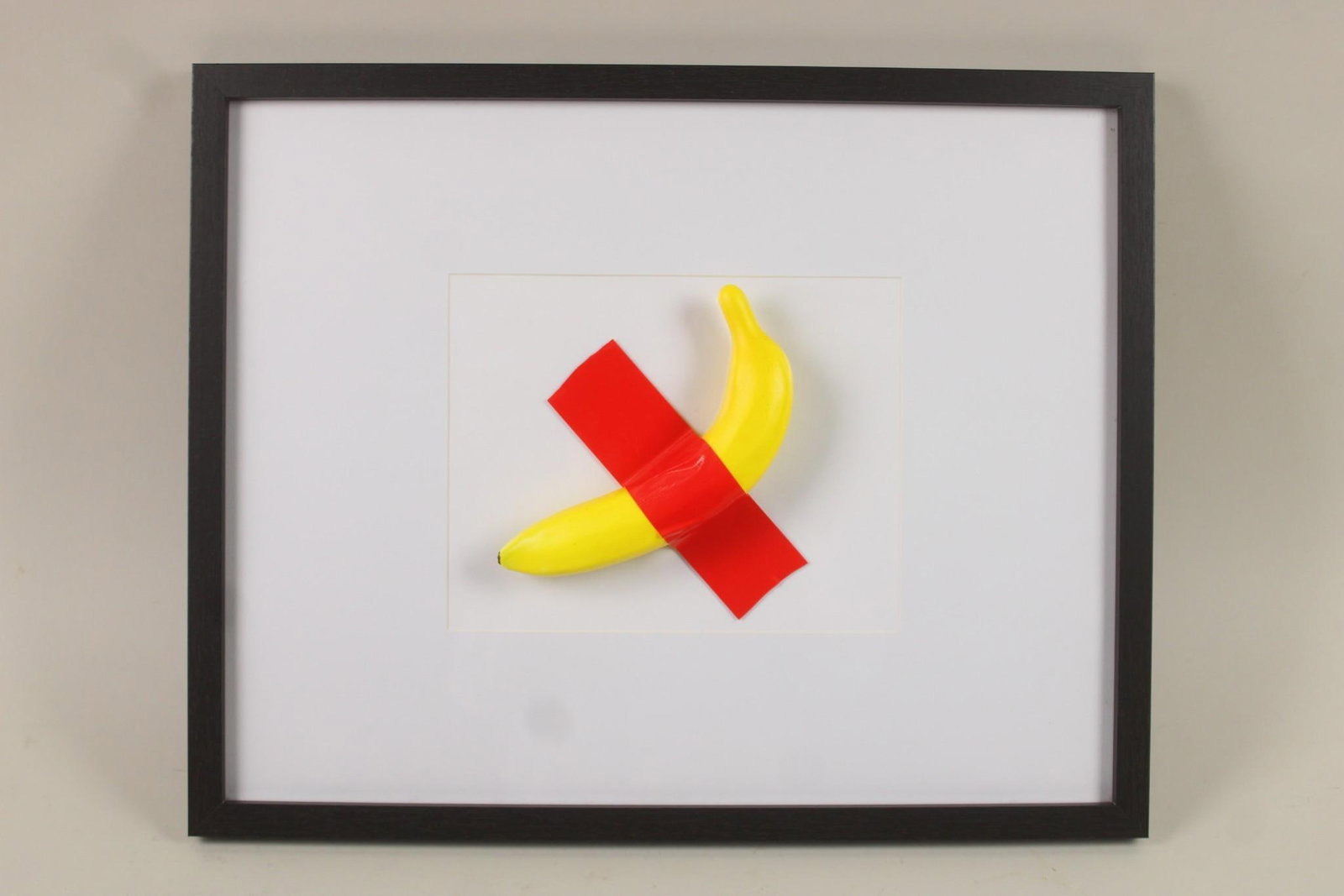 Contemporary Art Piece after Maurizio Cattelan's "Comedian" (1 of 6)