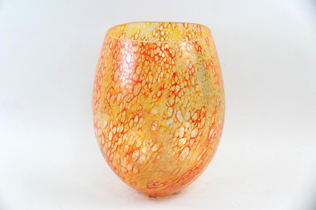 Kjell Engman for Kosta Boda Dino Orange Vase (1 of 8)