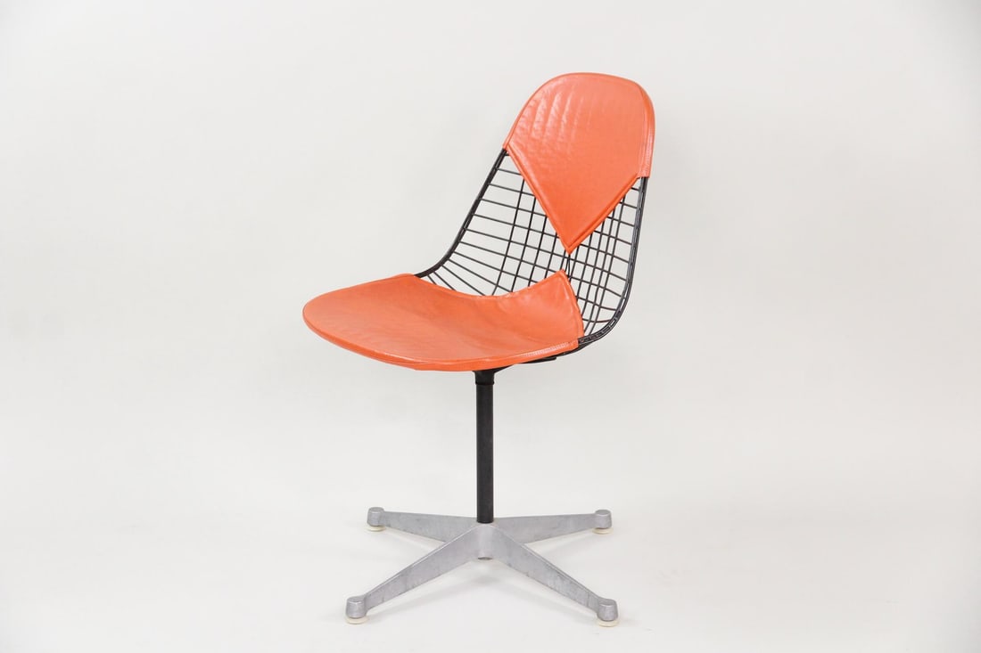 Orange Eames Wire Bikini Chair - 2