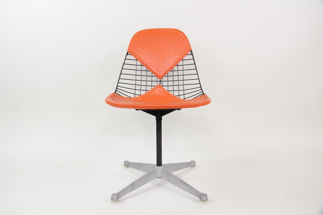 Orange Eames Wire Bikini Chair - 8