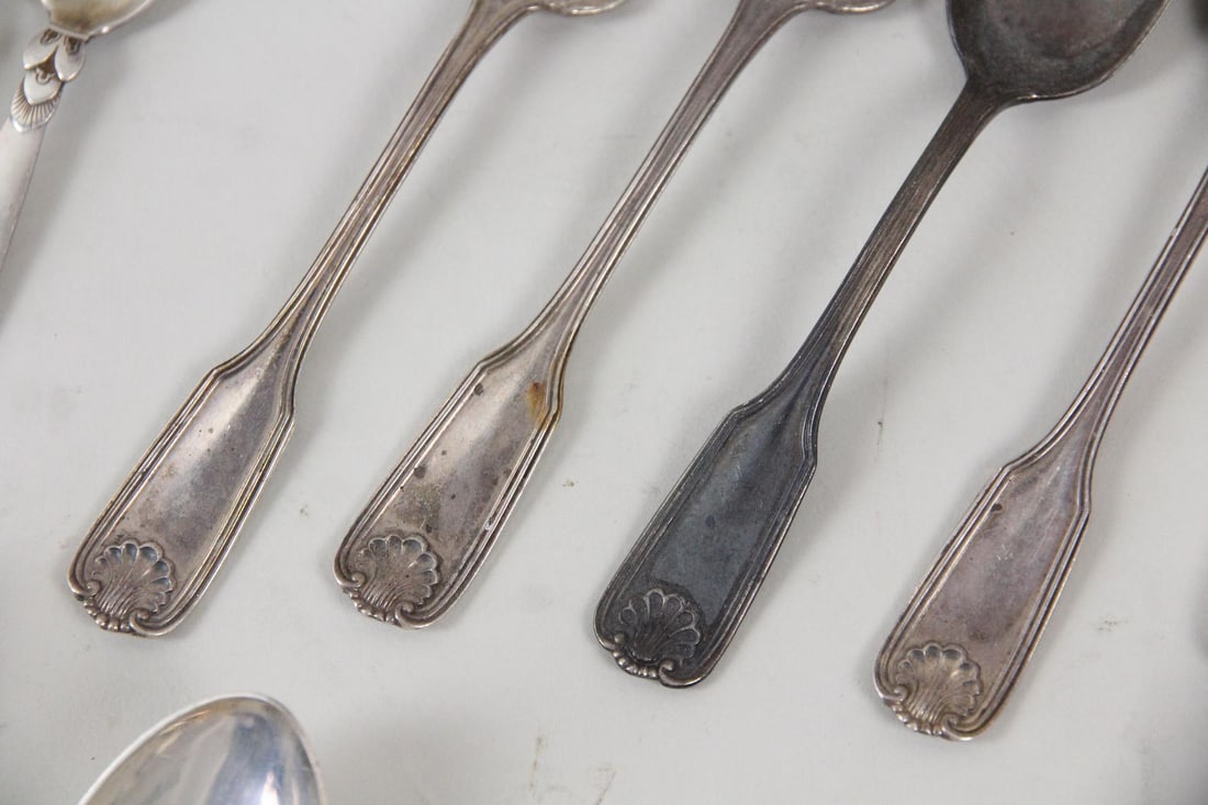 48 Pc Georg Jensen Cactus Pattern Sterling Silver Flatware - 11