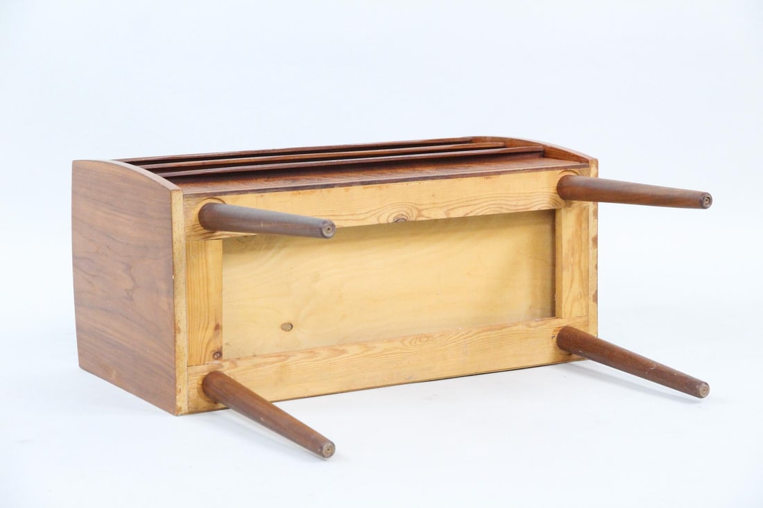 Teak 3 Drawer Chest Side Table - 10