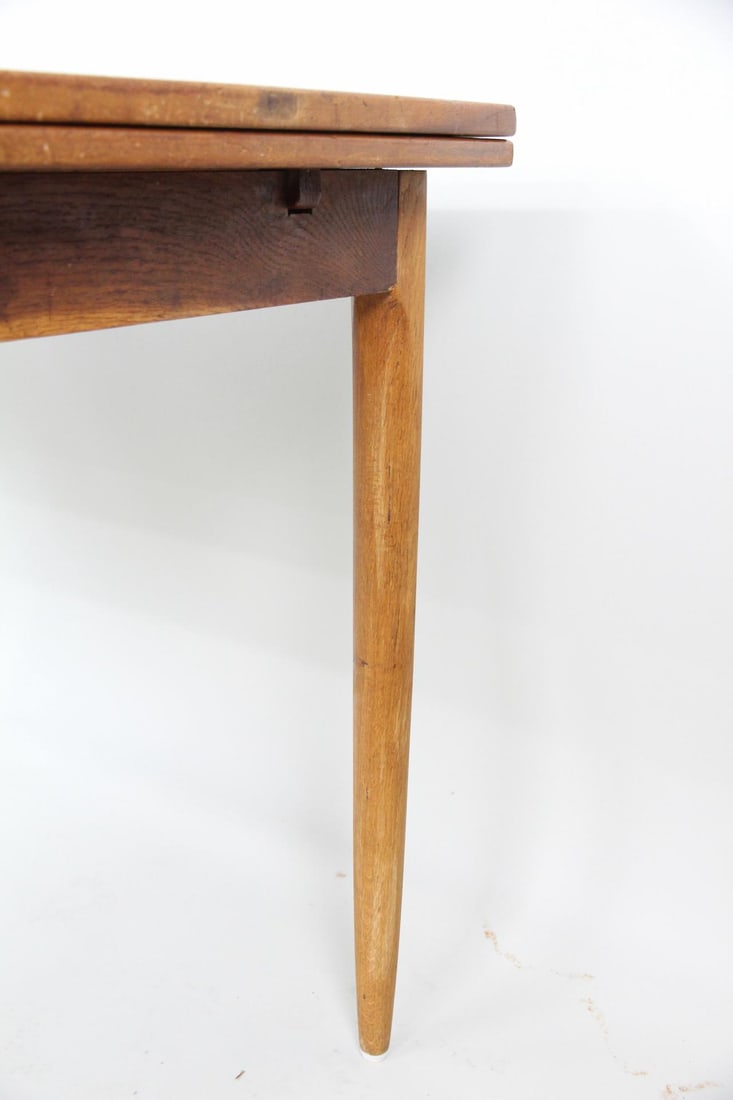Teak Expandable Curved Dining Table - 11