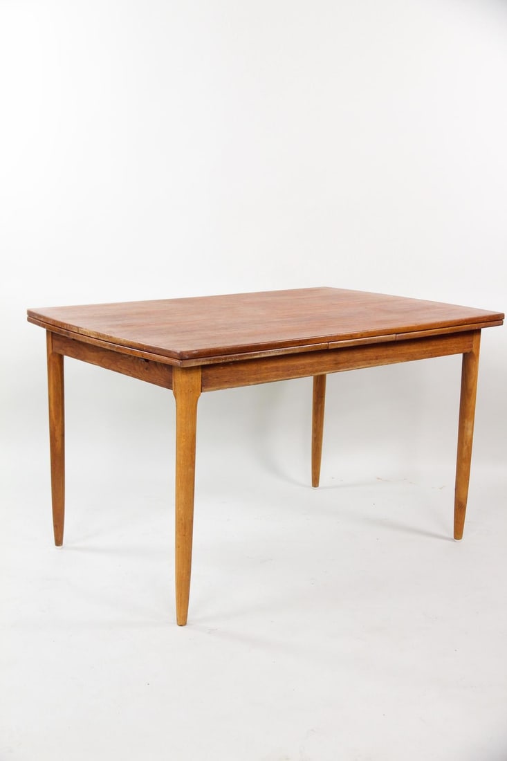 Teak Expandable Curved Dining Table (1 of 17)