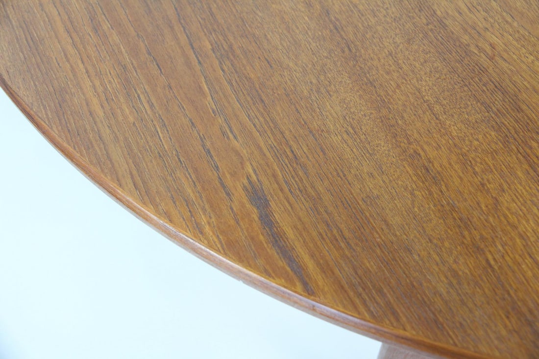 Danish Modern Teak Dining Table with Leaf - 10