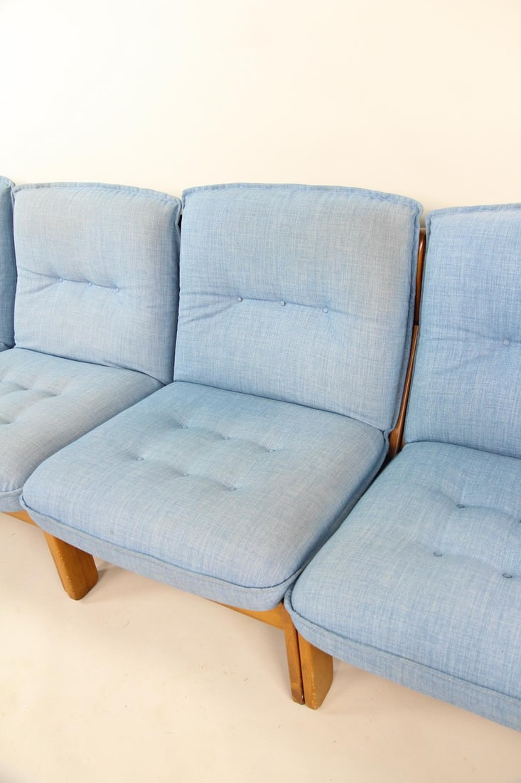 Danish Modern Pine Modular Sofa, 5-Piece - 3