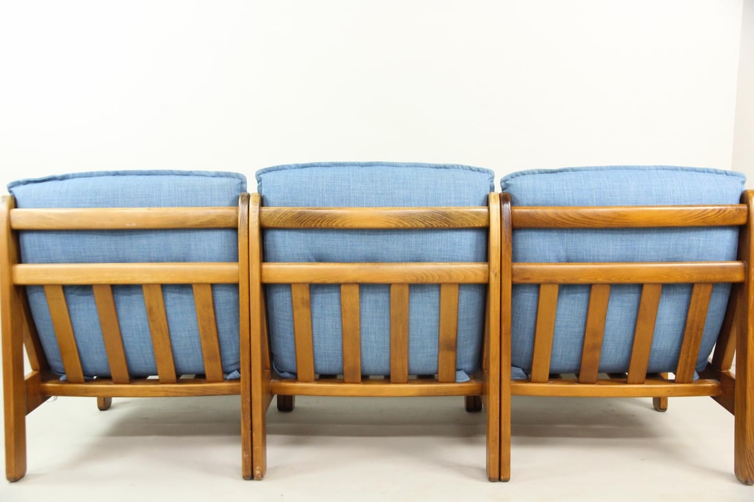 Danish Modern Pine Modular Sofa, 5-Piece - 9