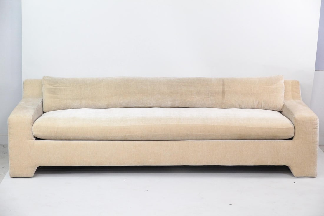 CB2 Durant Sofa in Cream Velvet (1 of 19)